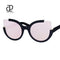 Women Oversized Cat Eye Sunglasses With Open Frame And 100$ UV 400 Protection-Pink-JadeMoghul Inc.