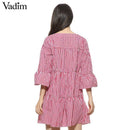 Women oversized pleated plaid dress summer elegant checkered flare sleeve loose casual sweet dresses vestidos QZ2821-as picture_0-L_0-China_0-JadeMoghul Inc.