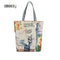 Women Paris Theme Cotton Canvas Tote Bag-CB003j-JadeMoghul Inc.