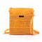 Women Patent Leather Cut Work Cross Body Bag-Yellow-22x24cm-JadeMoghul Inc.
