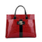 Women Patent Leather hand Bag With Bow Detailing-Burgundy-China-JadeMoghul Inc.