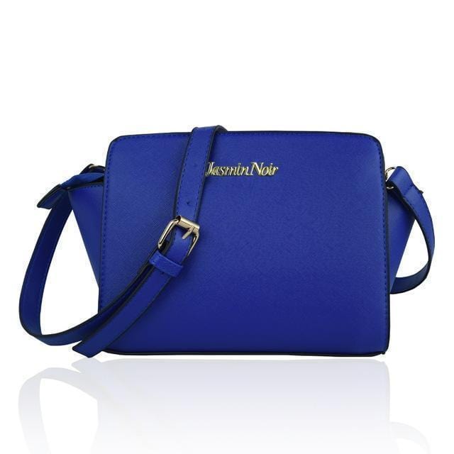 Women Patent Leather Messenger Crossbody Bag-Blue-JadeMoghul Inc.