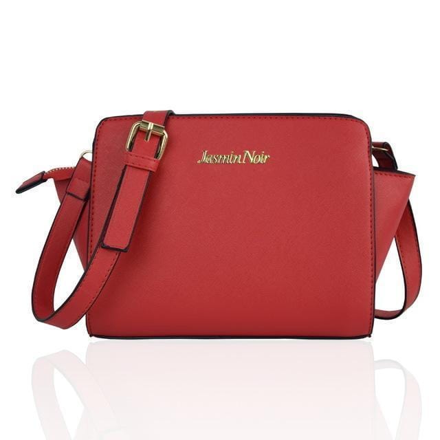 Women Patent Leather Messenger Crossbody Bag-red-JadeMoghul Inc.