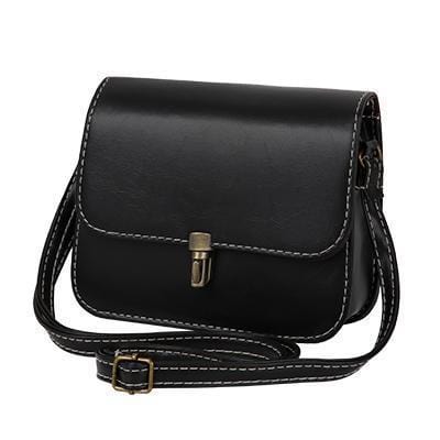 Women Patent Leather Solid Color cross Body Bag-Black-15cmx19cmx6cm-JadeMoghul Inc.