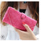 Women Patent Leather Wallet With Metal Chain Tassel Detailing-772 rose red-JadeMoghul Inc.