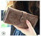Women Patent Leather Wallet With Metal Chain Tassel Detailing-774 coffee-JadeMoghul Inc.
