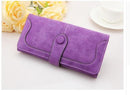 Women Patent Leather Wallet With Metal Chain Tassel Detailing-774 purple-JadeMoghul Inc.