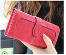 Women Patent Leather Wallet With Metal Chain Tassel Detailing-774 red-JadeMoghul Inc.