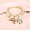 Women Pearls Crystal And Charm Luxury Bracelet Quartz Watch-White 3-JadeMoghul Inc.