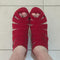 Women Peep Toe Suede Gladiator Stiletto Heels-Red-5-JadeMoghul Inc.