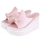 Women Platform Sandal Slippers With Pearl Detailing-pink-5-JadeMoghul Inc.