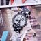 Women Polka Dot Leather Strap Paris Inspired Watch-Black-JadeMoghul Inc.