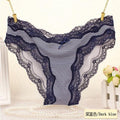 Women Polyester silk And Lace Panties-Blue XK-L-JadeMoghul Inc.