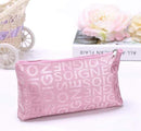 Women Portable Cosmetic Bag Fashion Beauty Zipper Travel Make Up Bag Letter Makeup Case Pouch Toiletry Organizer Holder