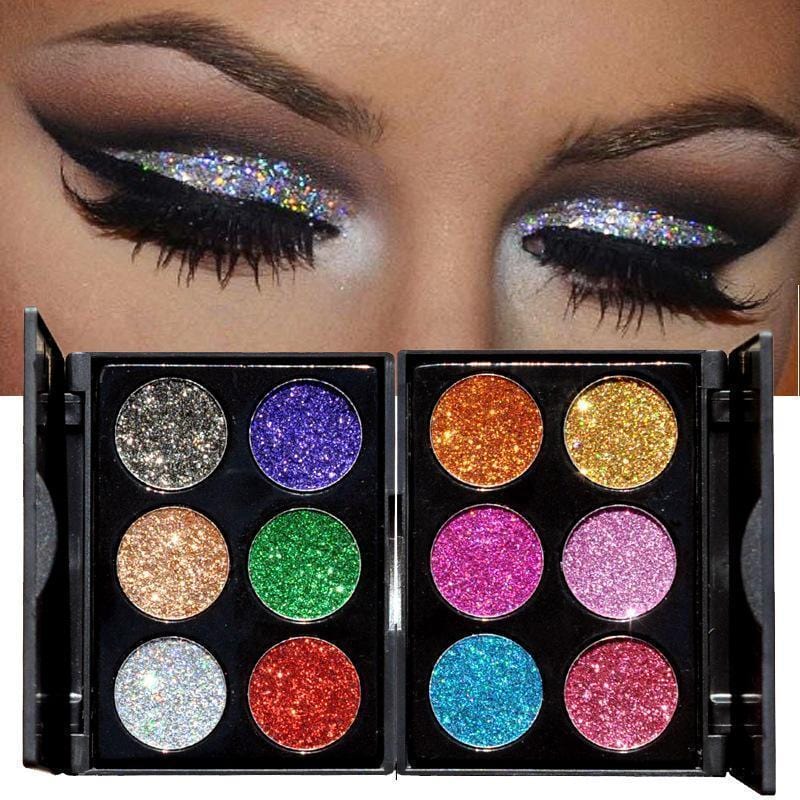 Women Powder Glitter Eye Shadow Palette-A-JadeMoghul Inc.