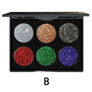 Women Powder Glitter Eye Shadow Palette-B-JadeMoghul Inc.