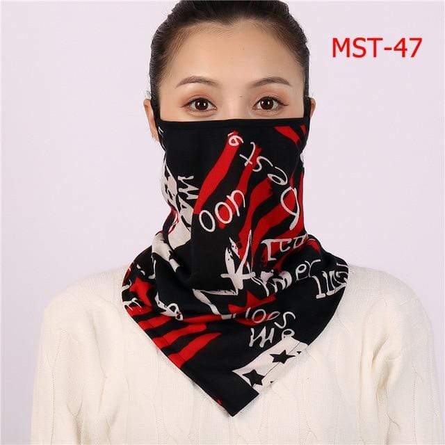 Women Print Face Scarf Winter Spring Mask Female Bandana Designer Warm Foulard Cotton Soft Neck Scarves Ring Wraps Cover 2020 JadeMoghul Inc. 