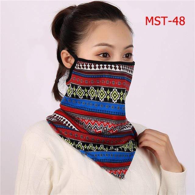 Women Print Face Scarf Winter Spring Mask Female Bandana Designer Warm Foulard Cotton Soft Neck Scarves Ring Wraps Cover 2020 JadeMoghul Inc. 