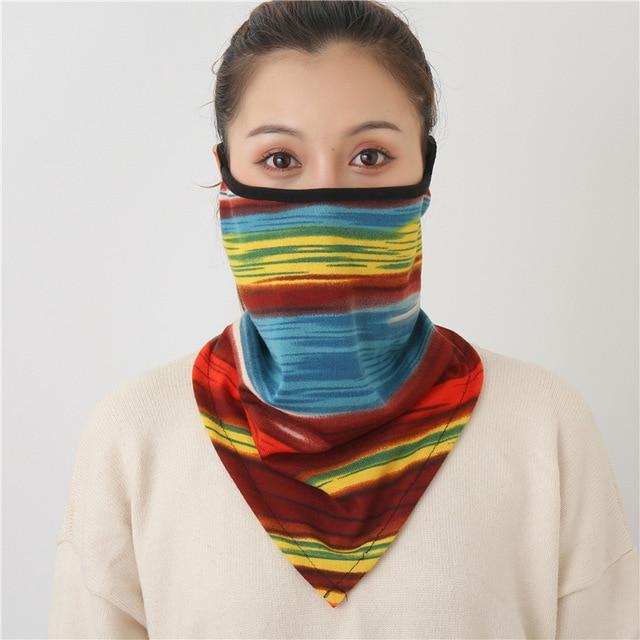 Women Print Face Scarf Winter Spring Mask Female Bandana Designer Warm Foulard Cotton Soft Neck Scarves Ring Wraps Cover 2020 JadeMoghul Inc. 