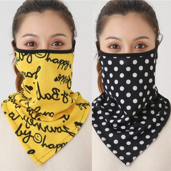 Women Print Face Scarf Winter Spring Mask Female Bandana Designer Warm Foulard Cotton Soft Neck Scarves Ring Wraps Cover 2020 JadeMoghul Inc. 