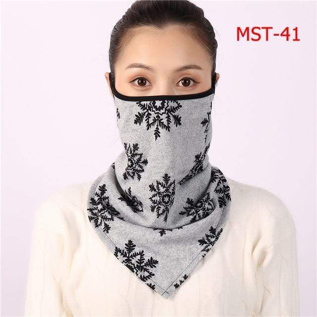Women Print Face Scarf Winter Spring Mask Female Bandana Designer Warm Foulard Cotton Soft Neck Scarves Ring Wraps Cover 2020 JadeMoghul Inc. 