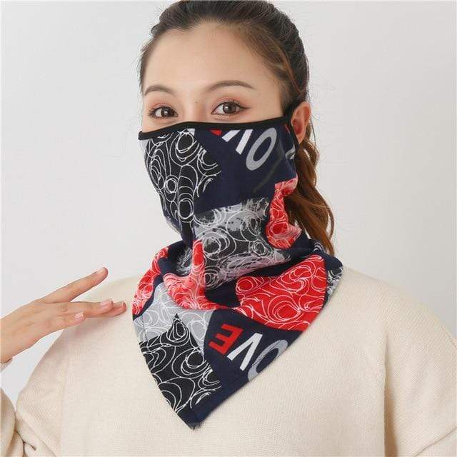 Women Print Face Scarf Winter Spring Mask Female Bandana Designer Warm Foulard Cotton Soft Neck Scarves Ring Wraps Cover 2020 JadeMoghul Inc. 