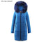 Women Printed long Winter Jacket-CY1630BU-BU-S-JadeMoghul Inc.
