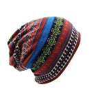 Women Printed Machine Knit Hat/ Beanie-Green-JadeMoghul Inc.