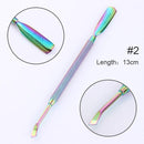 Women Professional Stainless Steel Nail Art Manicure Tools-Pusher 2-JadeMoghul Inc.