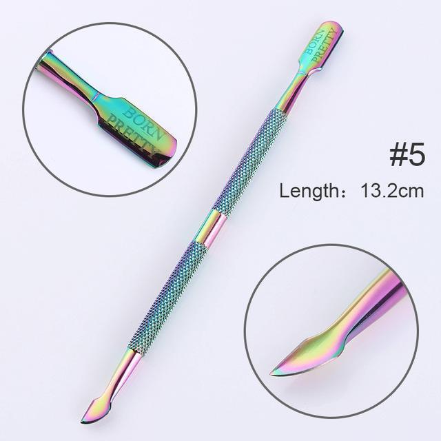 Women Professional Stainless Steel Nail Art Manicure Tools-Pusher 2-JadeMoghul Inc.