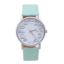 Women PU Leather Band Cat Phases Dial Wrist Watch-3-JadeMoghul Inc.