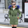 Women Puffer Jacket With Large Faux Fur hood