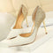 Women Pumps Extrem Sexy High Heels Women Shoes Thin Heels Female Shoes Wedding Shoes Gold Sliver White Ladies Shoes-Black-4.5-JadeMoghul Inc.