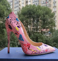 Women Pumps / Stiletto high heels Spring Wedding Party Women Shoes-pink 12cm heels-11-JadeMoghul Inc.