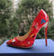 Women Pumps / Stiletto high heels Spring Wedding Party Women Shoes-red 12cm heels-11-JadeMoghul Inc.