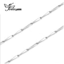 Women Pure 925 Solid Sterling Silver Link Chain-40cm-JadeMoghul Inc.