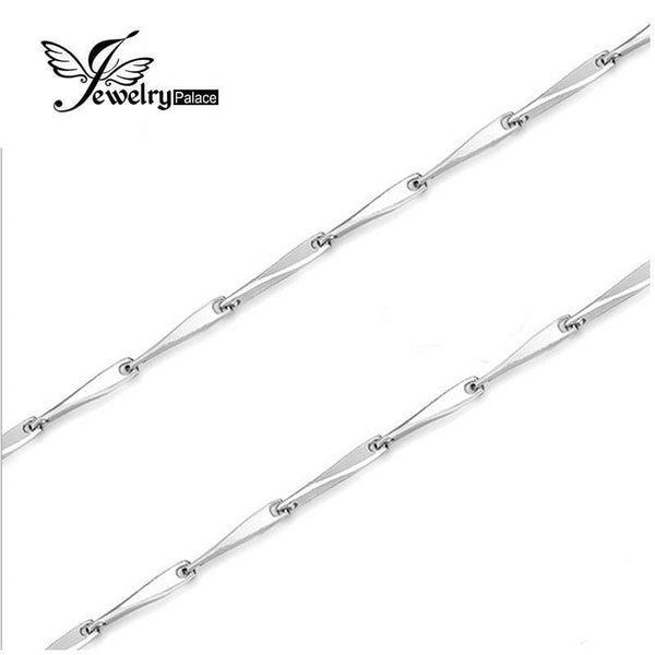 Women Pure 925 Solid Sterling Silver Link Chain-40cm-JadeMoghul Inc.