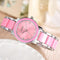 Women Quartz Bracelet Wristwatch/Stainless Steel Bracelet Watch-Pink-JadeMoghul Inc.