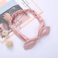 Women Rabbit Ear Print Headbands Retro Hair Accessories Knotted Turban Bandage Bandanas Hairband Headwrap Hair Bands AExp