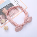 Women Rabbit Ear Print Headbands Retro Hair Accessories Knotted Turban Bandage Bandanas Hairband Headwrap Hair Bands AExp