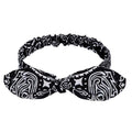 Women Rabbit Ear Print Headbands Retro Hair Accessories Knotted Turban Bandage Bandanas Hairband Headwrap Hair Bands AExp
