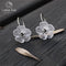 Women Real 925 Sterling Silver Handmade Flower Earrings--JadeMoghul Inc.