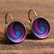 Women Retro Colorful Enamel Mandala Earrings