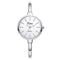 Women Rose Gold Bangle Watch-Silver White-JadeMoghul Inc.