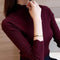 Women Ruffled Sleeve And Neck Solid Sweater Top