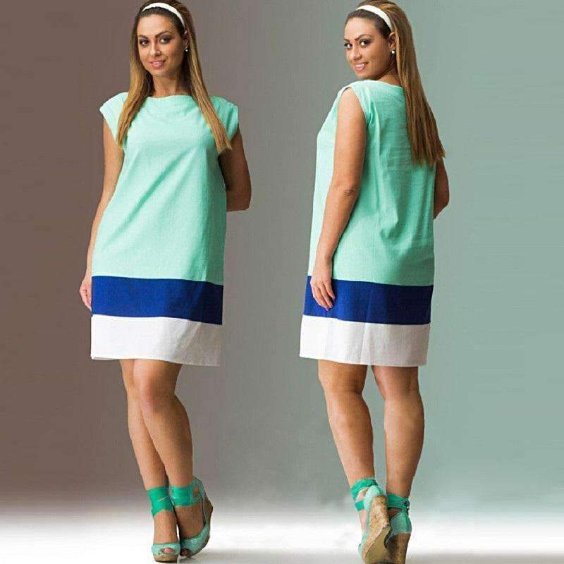 Women's Plus Above-knee Summer Dress