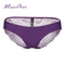 Women Seamless Cotton Breathable Lace Panties-apricot-L-JadeMoghul Inc.