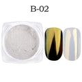 Women Shell Mirror Nail Powder Pigment-B02-JadeMoghul Inc.