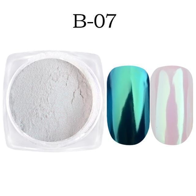 Women Shell Mirror Nail Powder Pigment-B07-JadeMoghul Inc.