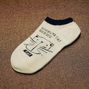 Women Short Ankle Length Cat Print Cotton Socks-ws59-One Size-JadeMoghul Inc.